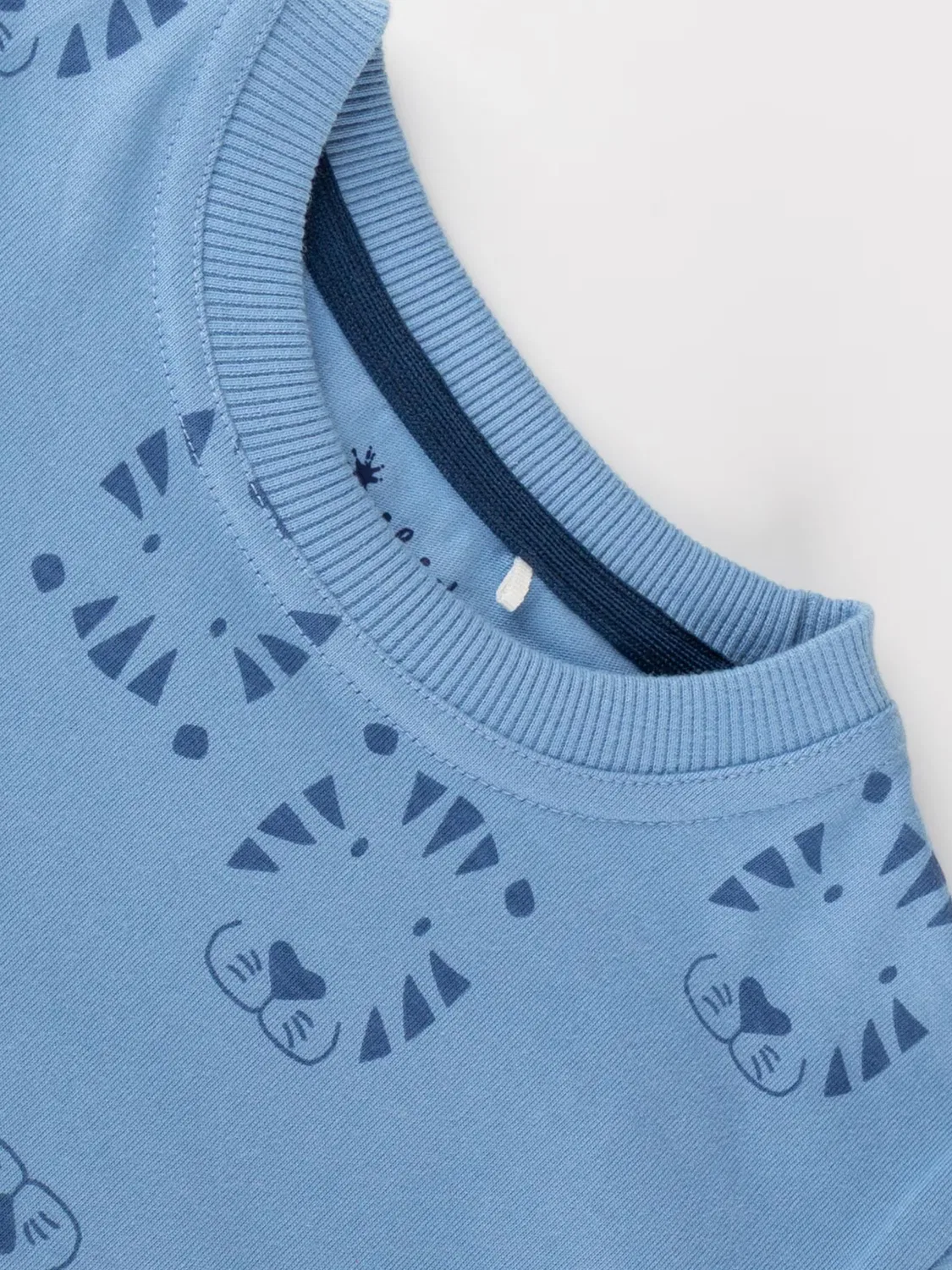 Рубашка Sigikid T-Shirt Tiger & Löwe светло-синего цвета — фото 4