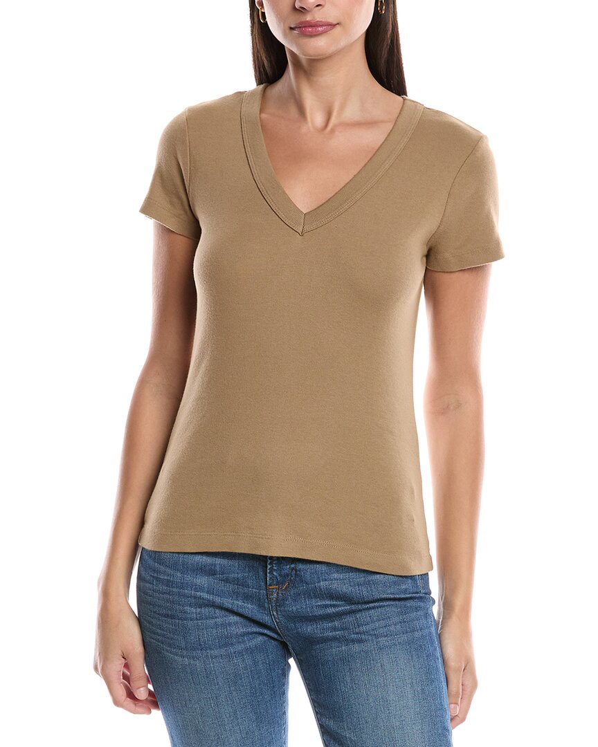 

Футболка Michael Stars Nikki с V-образным вырезом, коричневый