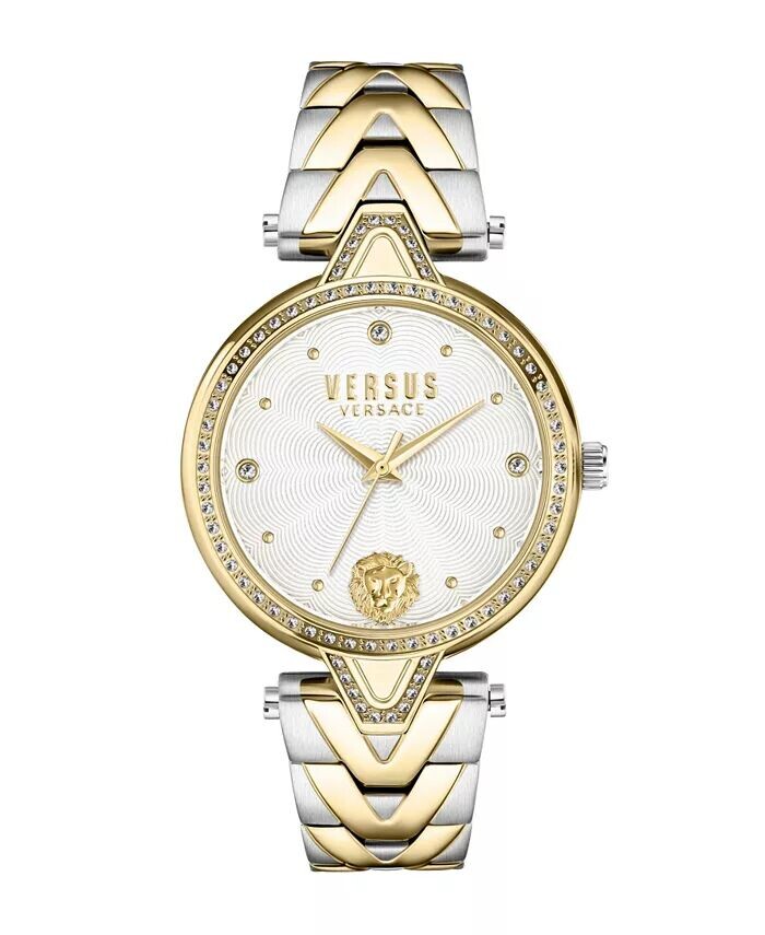 

Женские двухцветные часы V Versus Crystal из нержавеющей стали, 34 мм Versus Versace, мультиколор