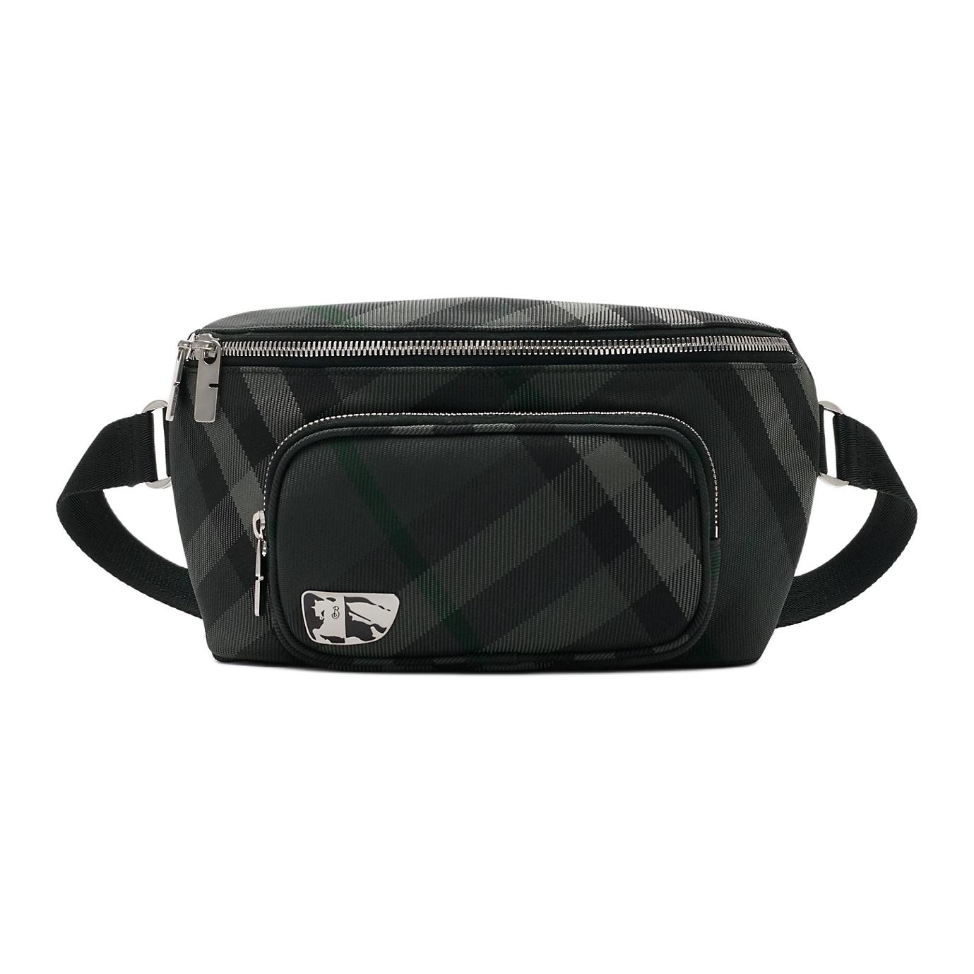 

Burberry Нейлоновая наплечная сумка через плечо поясная сумка мужская угольно-серая