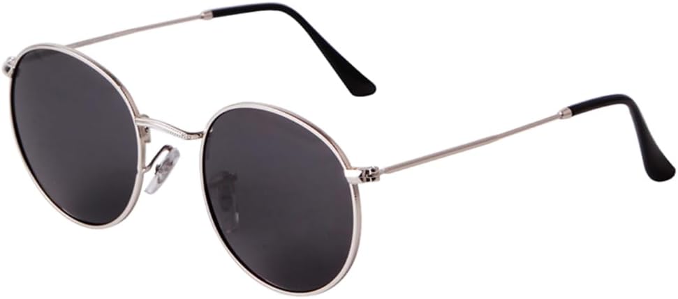 

Солнцезащитные очки с защитой UV400 | Круглая оправа, металлическая рама, плоские линзы | Для женщин и мужчин, для занятий спортом на открытом воздухе и вождения DSVIGF, 03