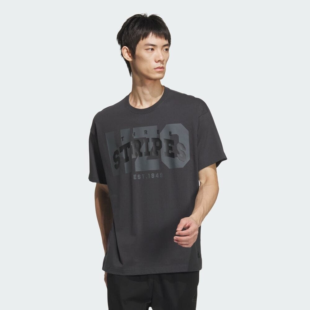 

Футболка Adidas [Worn by Masaya Kimura at INI] College Pack Loose Fit Single Jersey Short Sleeve T-Shirt, цвет Carbon