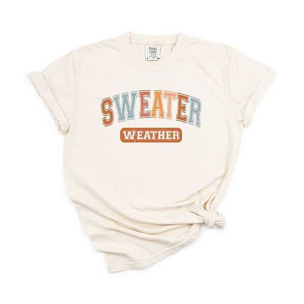 

Футболка Varsity sweater weather garment dyed Simply Sage Market, Зеленый, Футболка Varsity sweater weather garment dyed Simply Sage Market