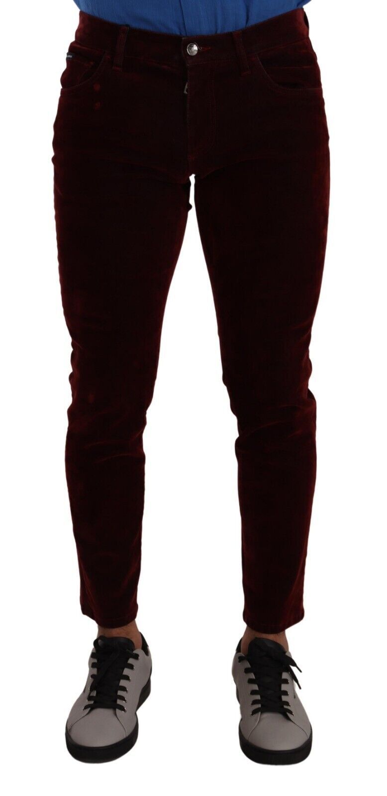 

Бордовые узкие джинсы Slim Fit Skinny Dolce & Gabbana