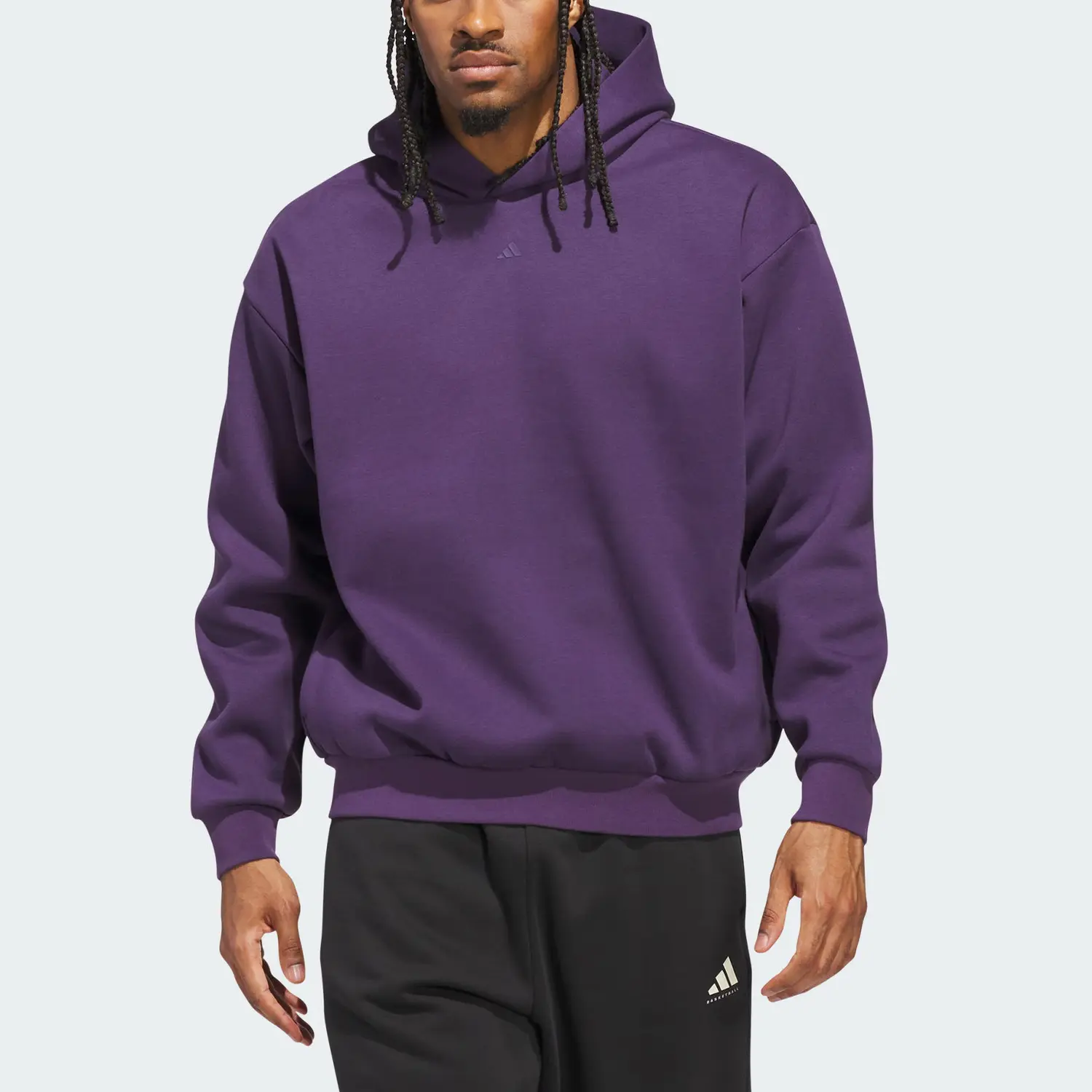 Баскетбольный свитшот FW25 Unisex Adidas, фиолетовый — фото 3