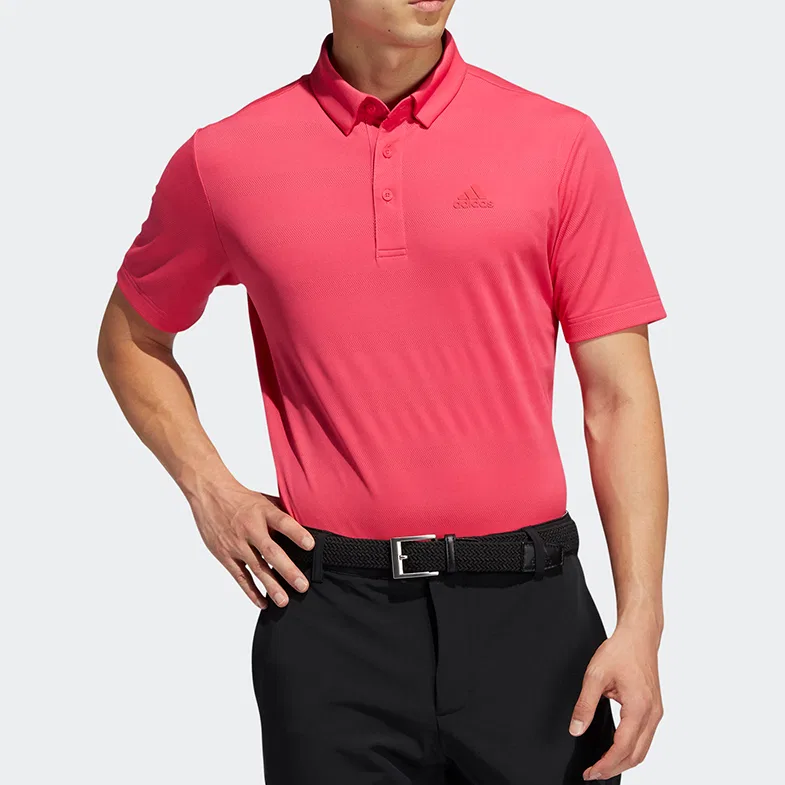 Поло AEROREADY мужское активное Pink Adidas, Active Pink — фото 4