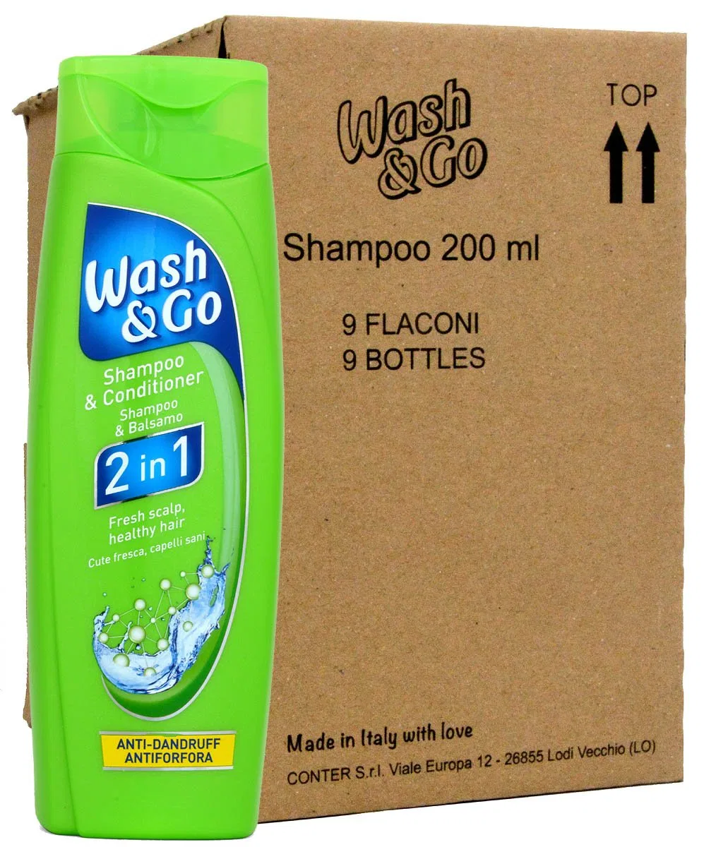 Шампунь-кондиционер Wash & Go 2 в 1 против перхоти, 9 шт. Unbekannt