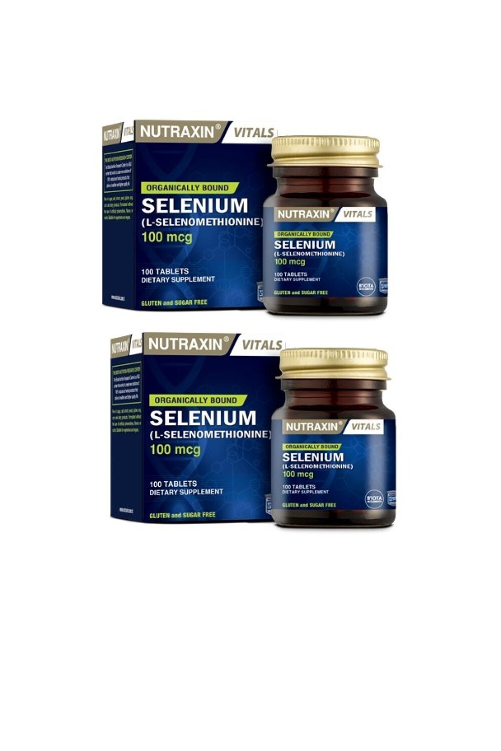 

Nutraxin Минеральная добавка селен 100 мкг 100 таблеток по 2 штуки
