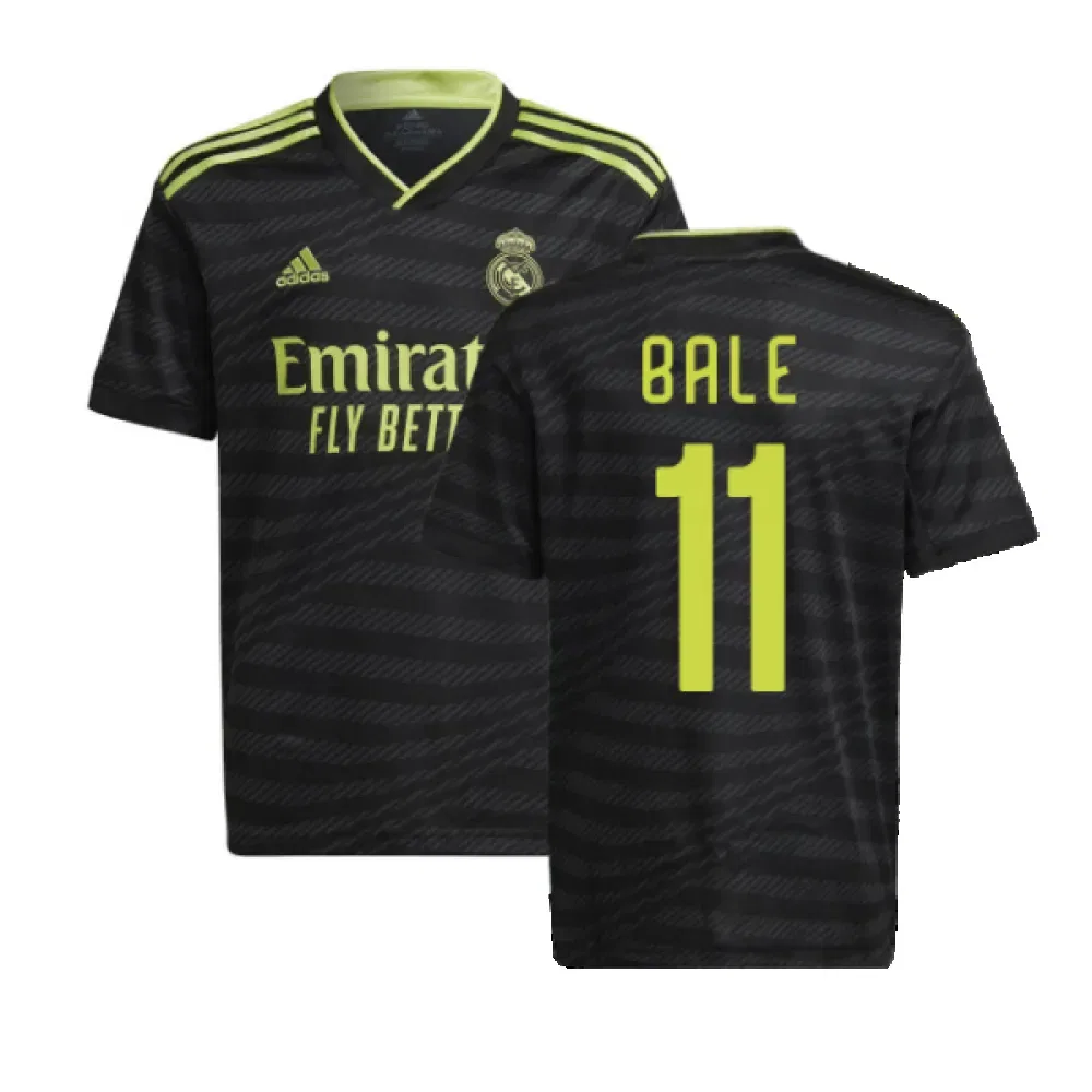 Детская футбольная футболка Real Madrid Bale 11, черный