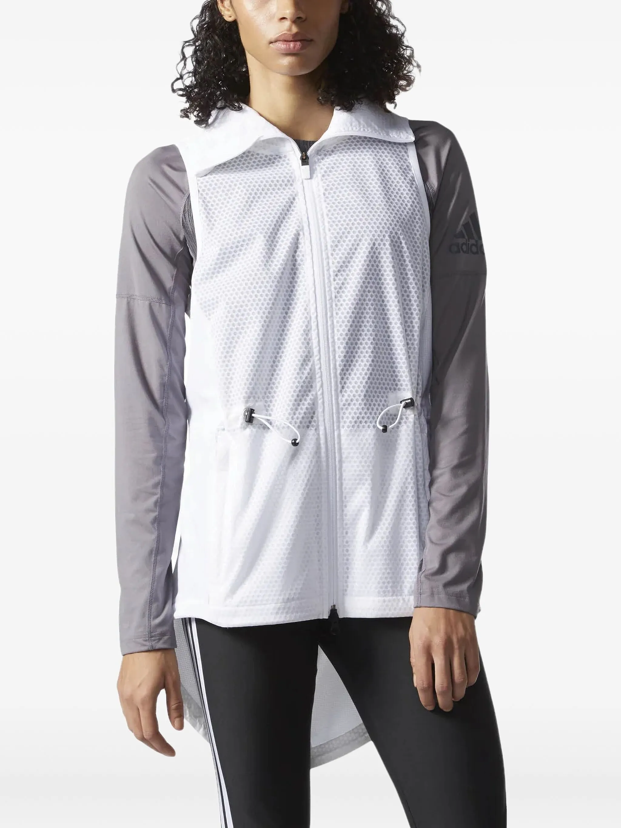

Жилет Climsatorm с сетчатыми вставками Adidas, белый