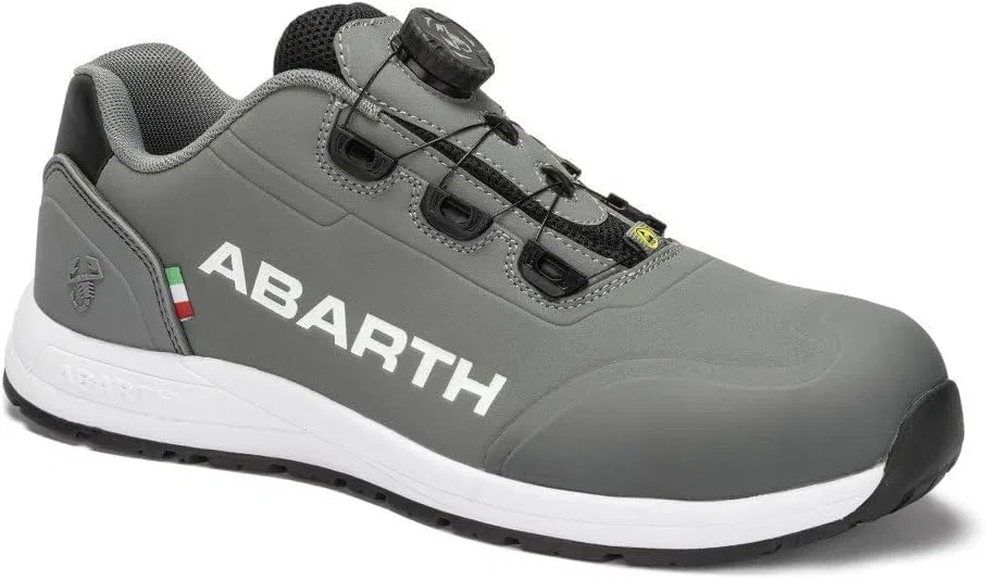 Защитная обувь ABARTH Scorpion Unisex S3 серого цвета из нанотехнологичной микрофибры, водостойкая, с винтовой фиксацией — фото 2