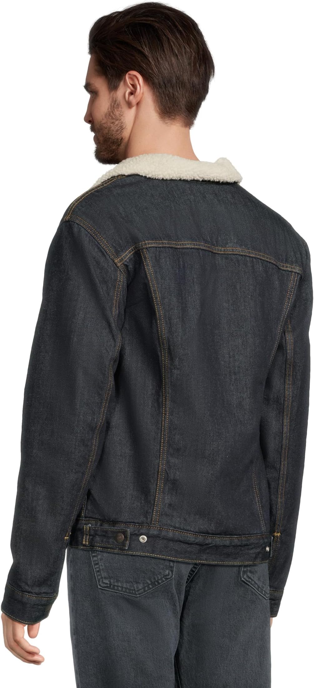 Мужская клетчатая куртка Trucker свободного кроя Levi's Mens, Laredo Plaid Decadent Chocolate — фото 3
