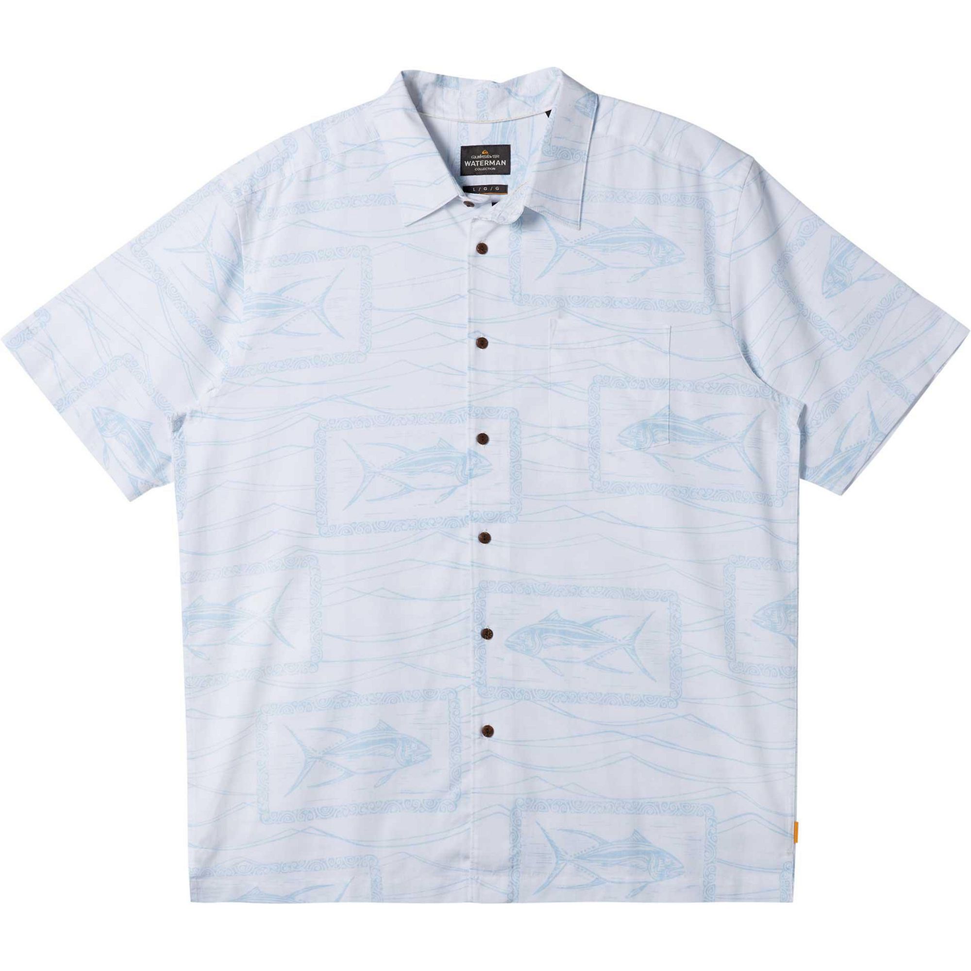 

Мужская тканая рубашка Waterman Reef Point Quiksilver, White