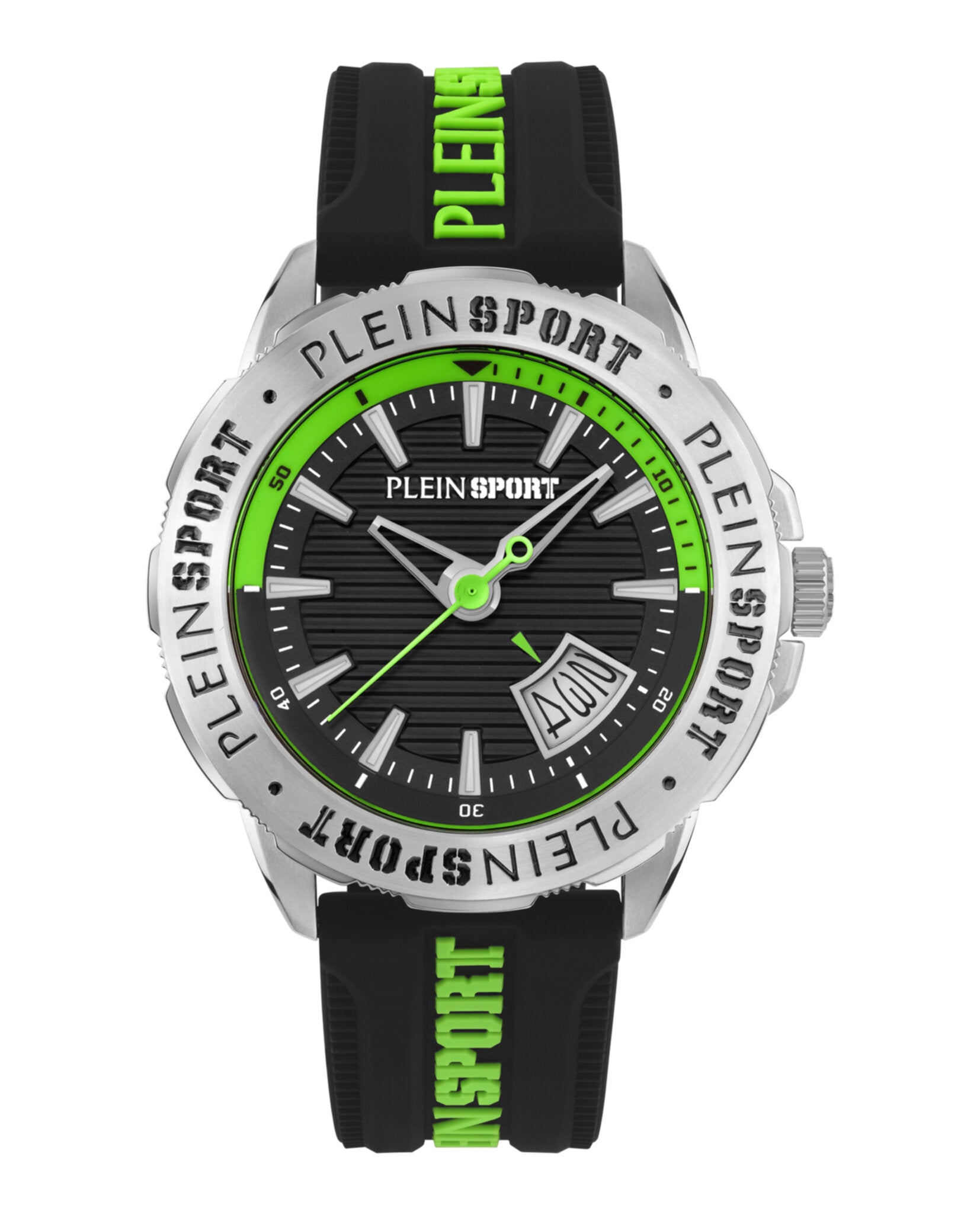 

Часы Rampage Silicone PLEIN SPORT, цвет black/stainless steel/black