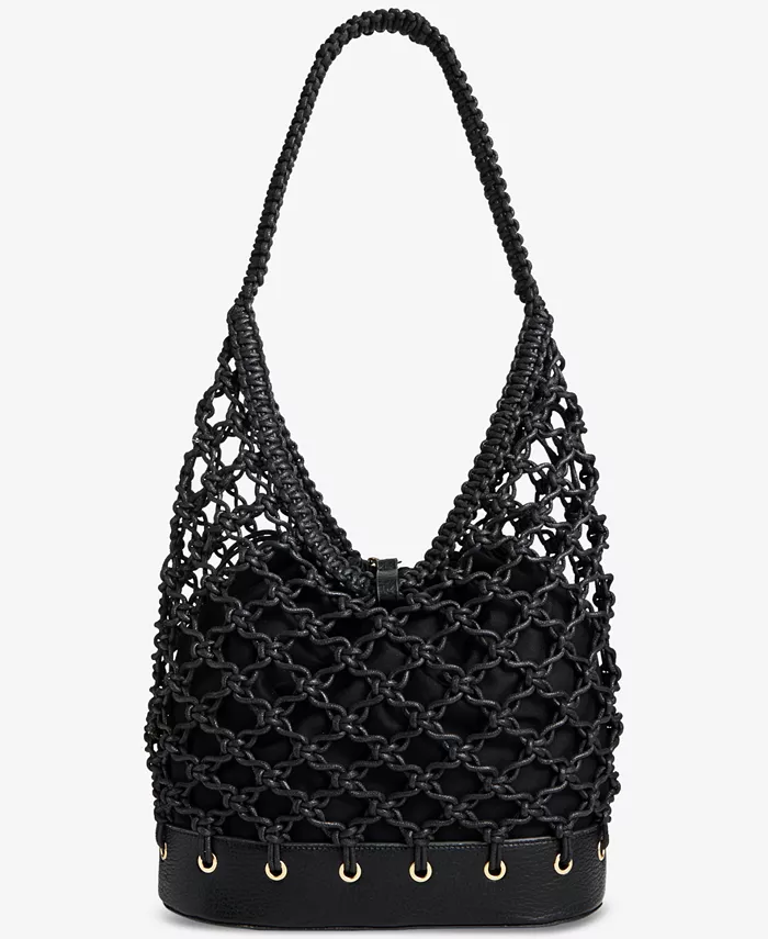 

Сумка-хобо Kahtt Macrame I.N.C. International Concepts, черный