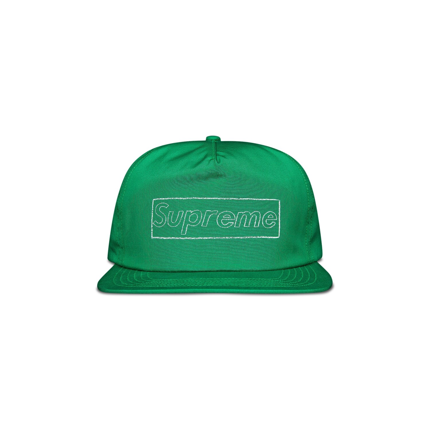 

Пятипанельный меловой логотип Supreme x KAWS, зеленый цвет
