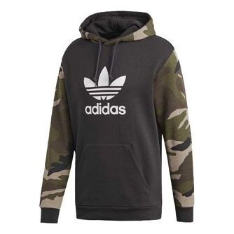 

Толстовка originals camo camouflage printing splicing black Adidas, черный
