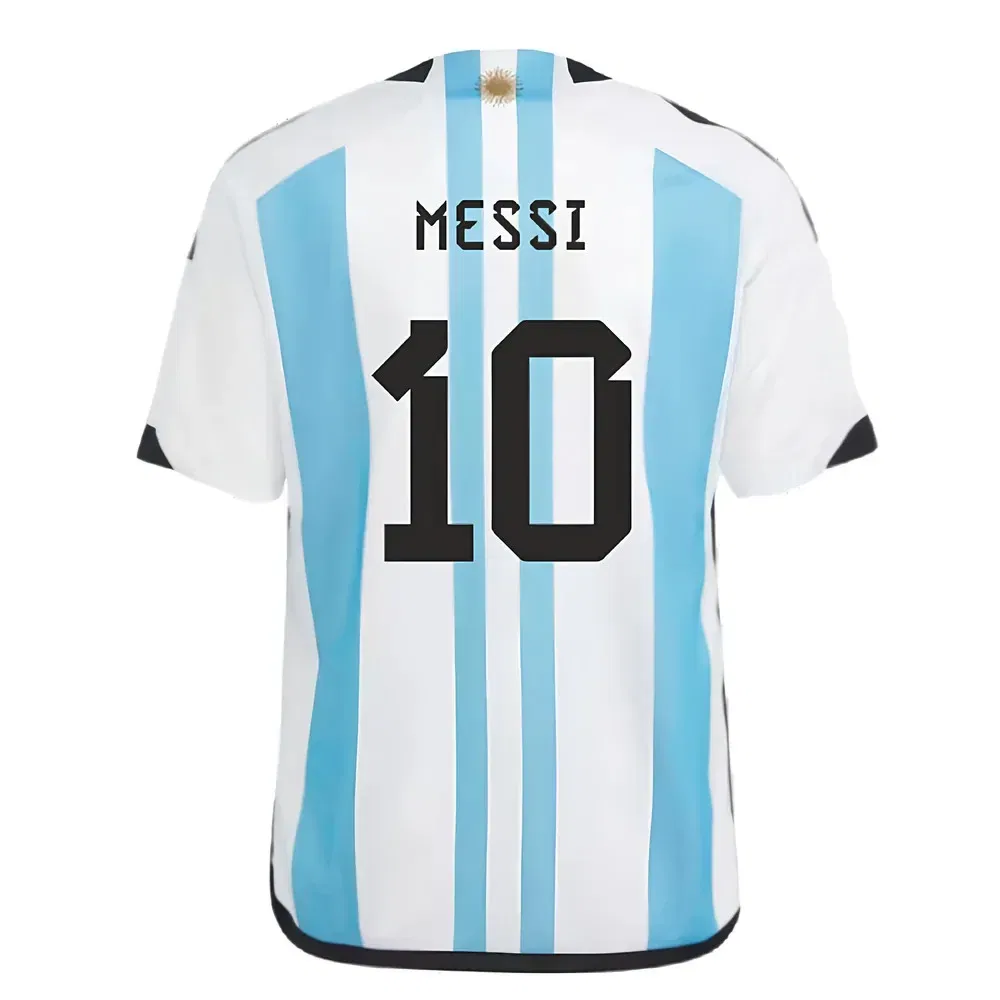 Футбольная форма Argentina 2022 World Cup Winners Home Messi 10, синий — фото 2