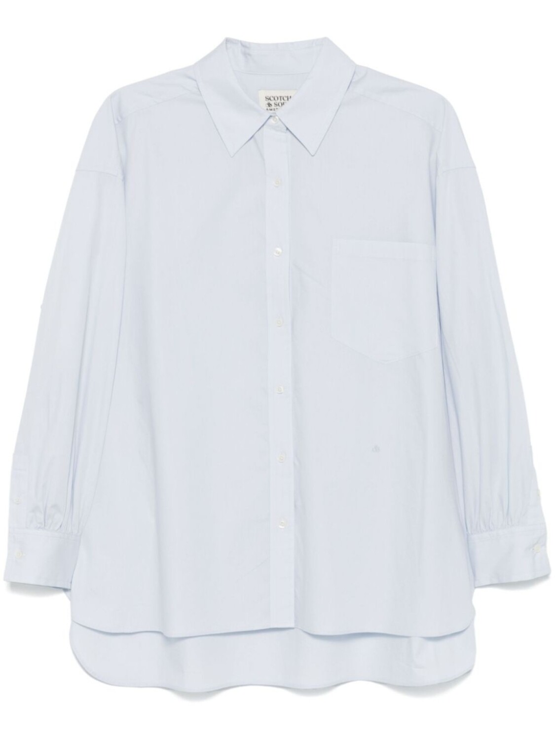 

Рубашка со складками Scotch & Soda, синий