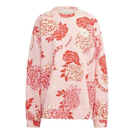 

Свитер (WMNS) Adidas x Stella McCartney Boxy Floral Sweatshirt 'Pink', розовый