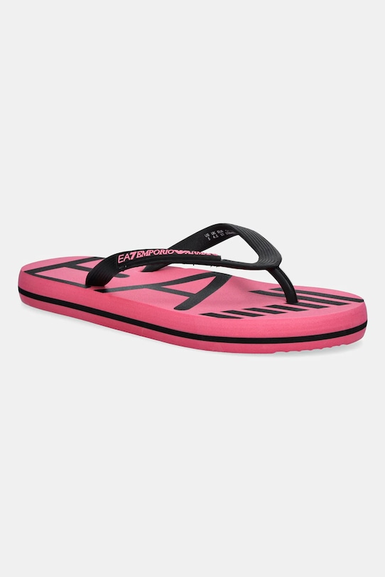 Шлепки Ea7 Emporio Armani, розовый