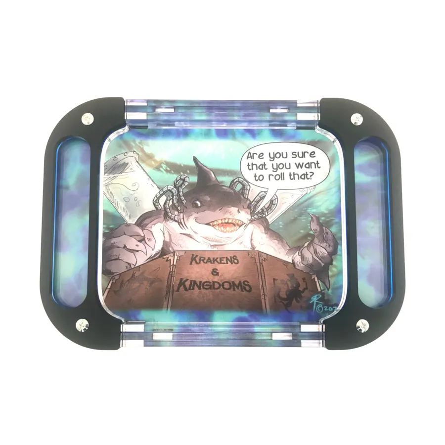 

Мега-поднос для кубиков Mini Mega из веганской кожи — Sharky DM, Dice Trays (C4 Labs)