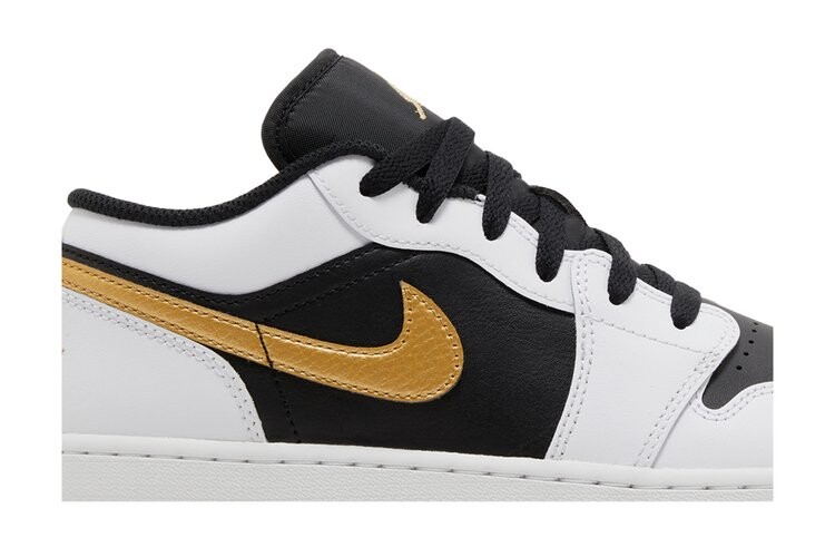 Кроссовки Air Jordan 1 Low GS, цвет Gold Swoosh — фото 2