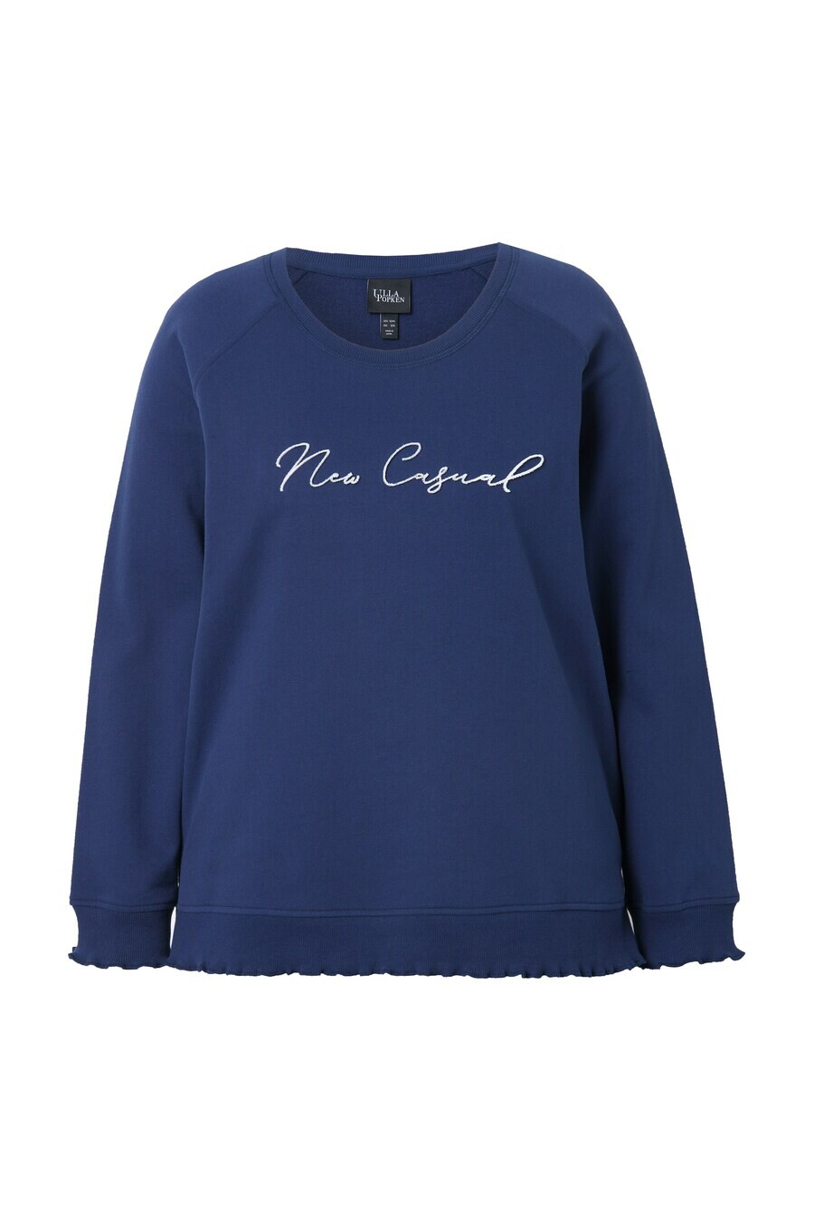 

Свитер Ulla Popken Sweatshirt, темно-синий