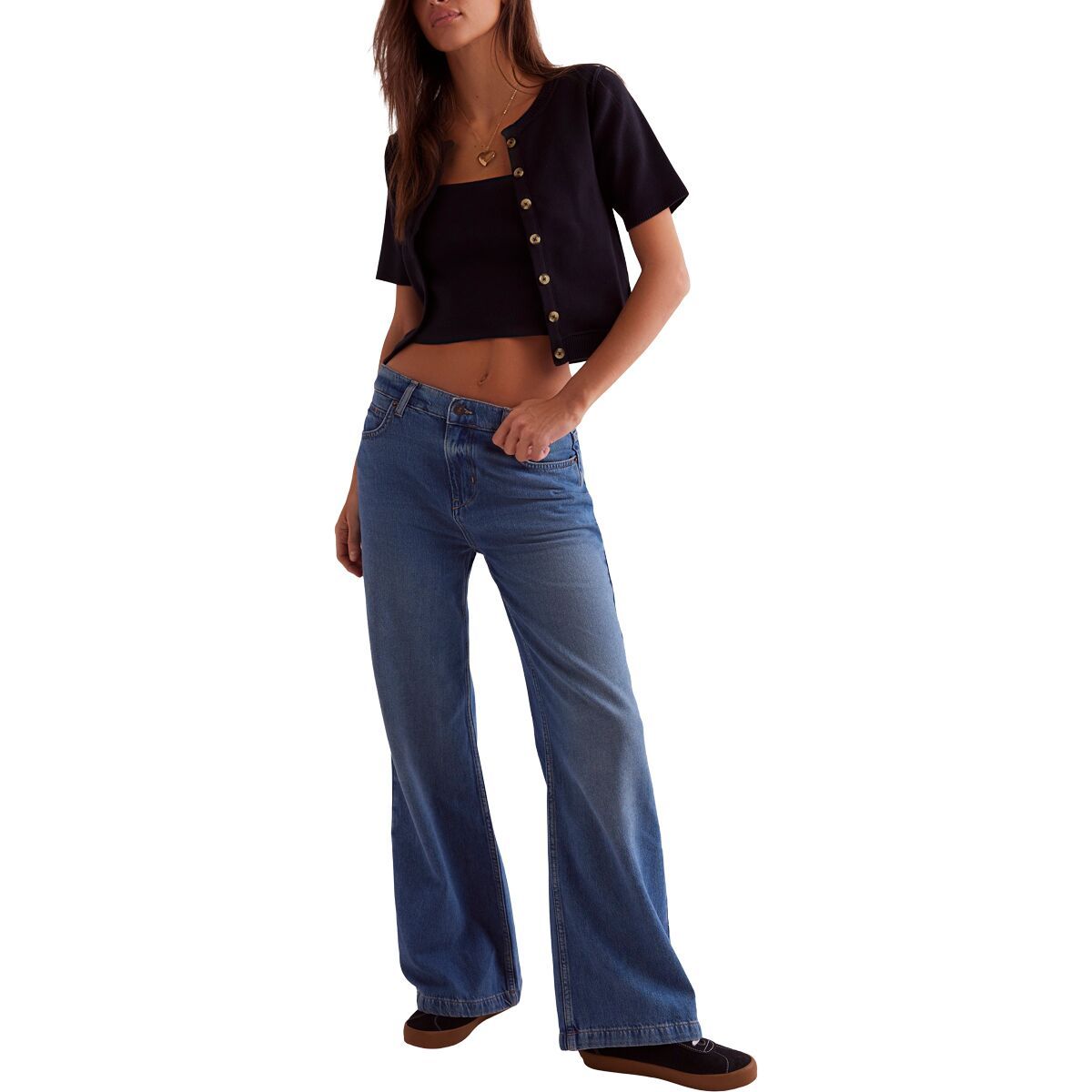 

Джинсы Stride Free People, цвет walk away