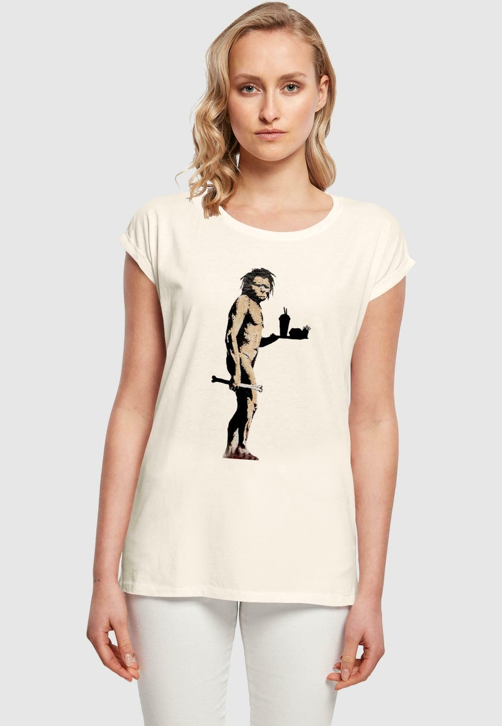 

Футболка с принтом FAST FOOD APEMAN Merchcode, песочный