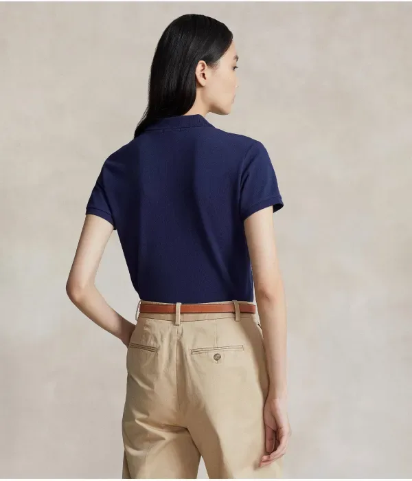 Поло Джули slim fit Polo Ralph Lauren, темно-синий — фото 3