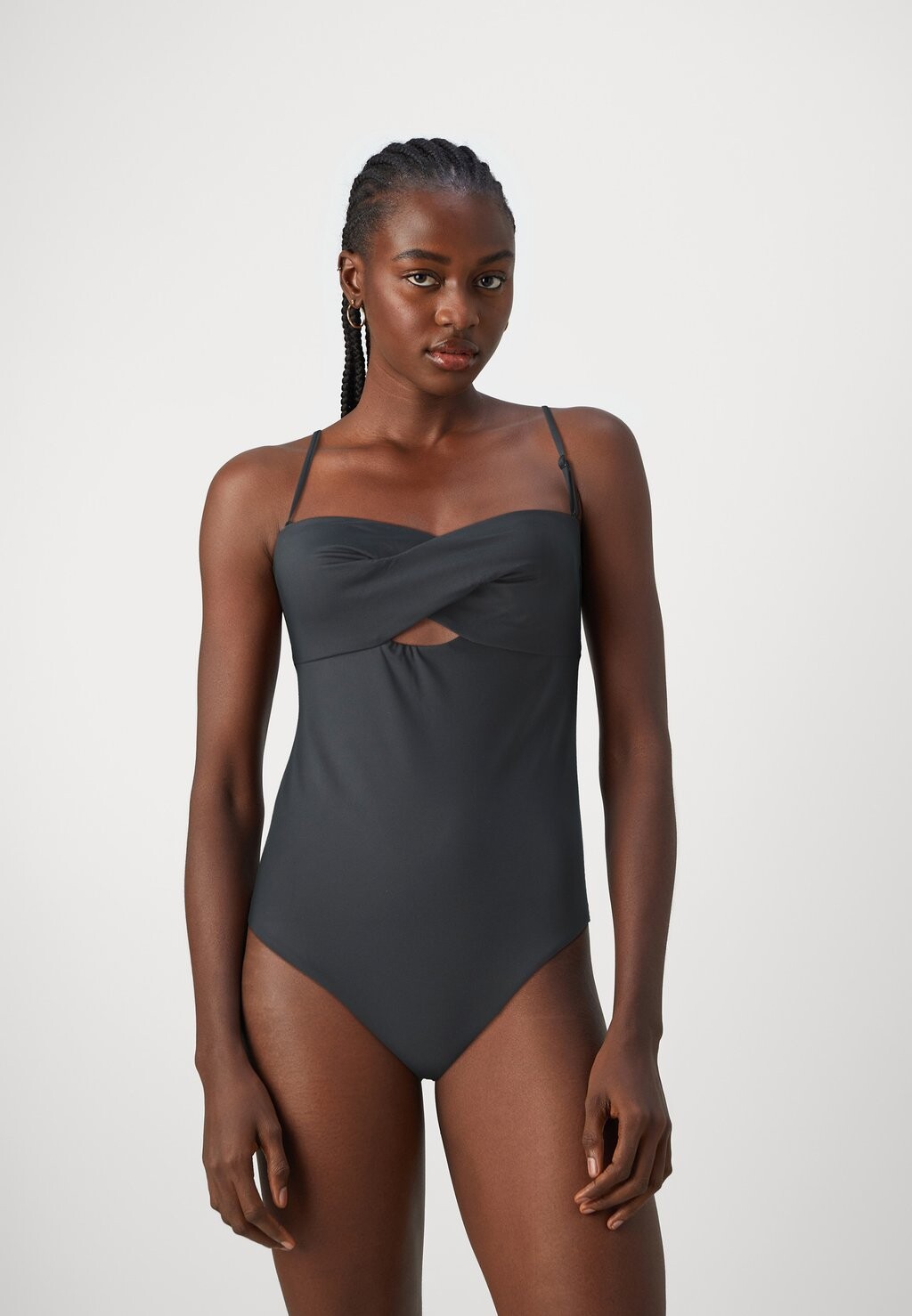 

Купальник Bandeau One Piece Twist Calvin Klein, черный