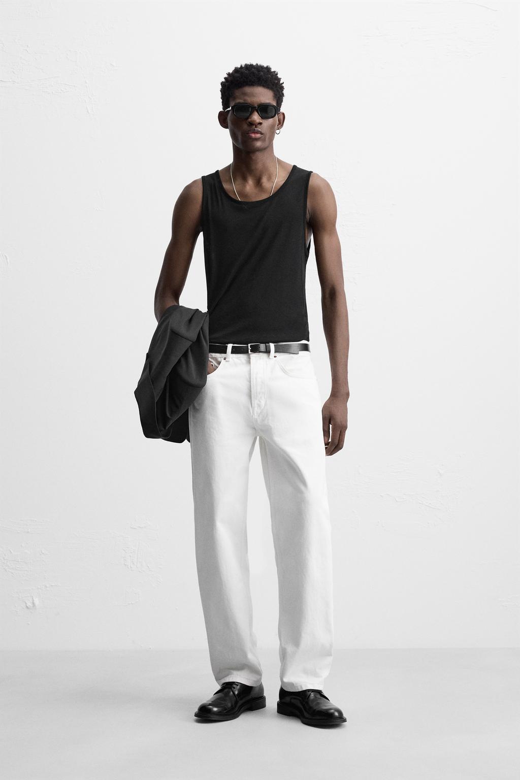 

Полупрозрачный топ на бретелях ZARA, черный