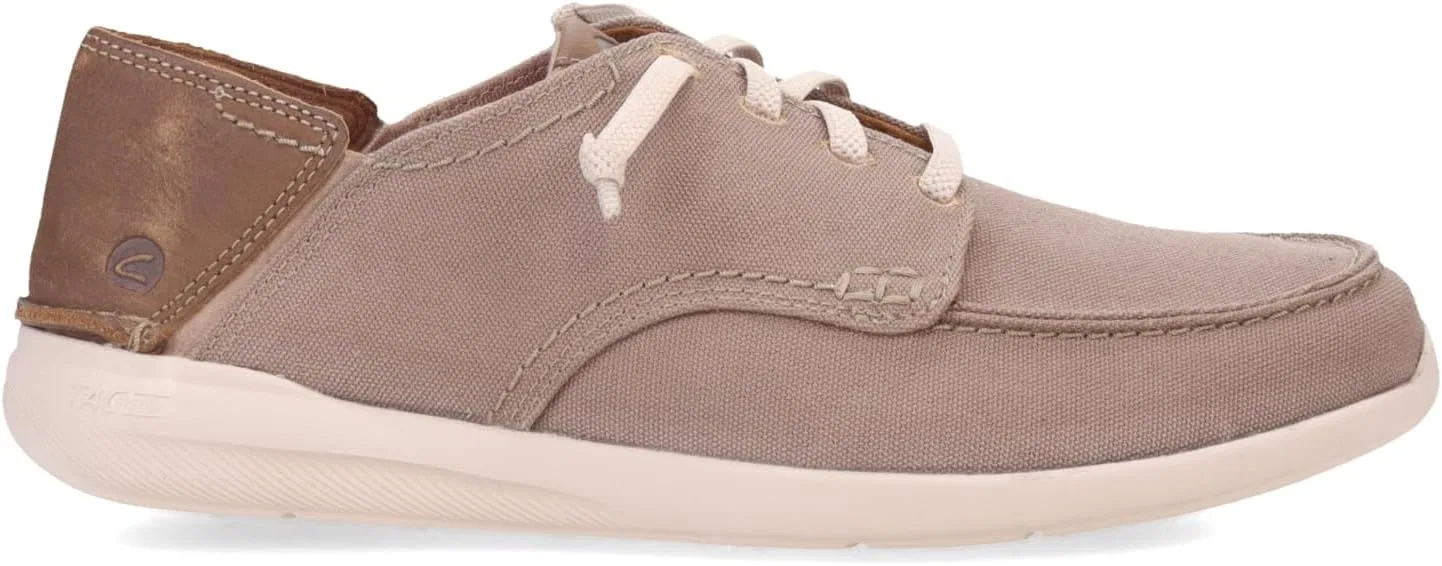 Мужские кроссовки Clarks Gorwin Lace, Stone Textile — фото 3