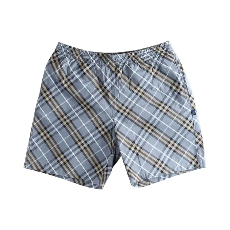 Шорты Burberry Seb Check Shorts, синий