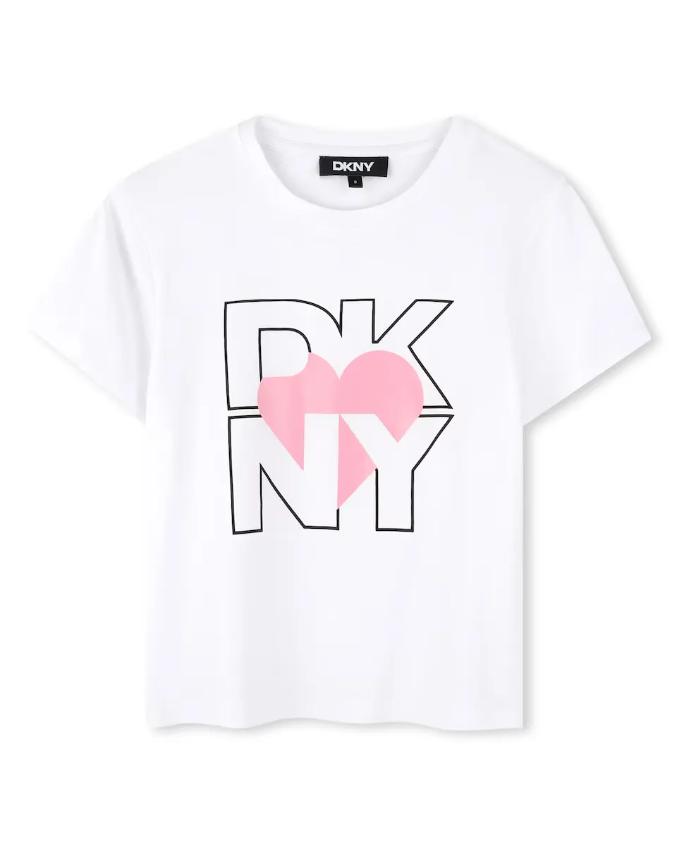 

Футболка с короткими рукавами для девочек DKNY, цвет Rosa