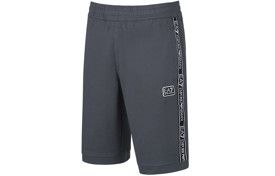 Шорты casual EA7 FW22 мужские iron gray EMPORIO ARMANI, серый — фото 4