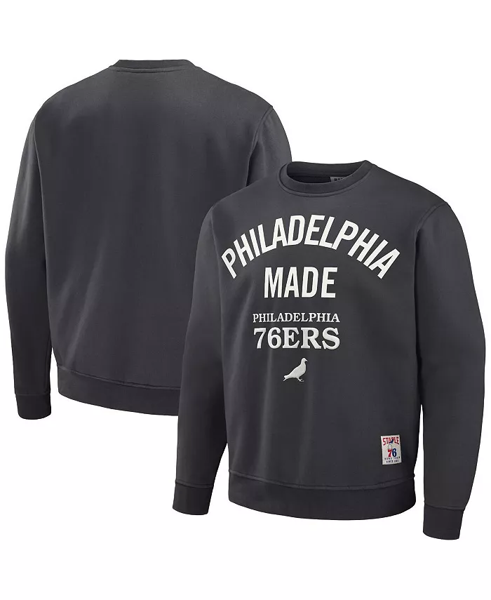 

Мужской плюшевый свитшот с капюшоном NBA x Anthracite Philadelphia 76ers Staple