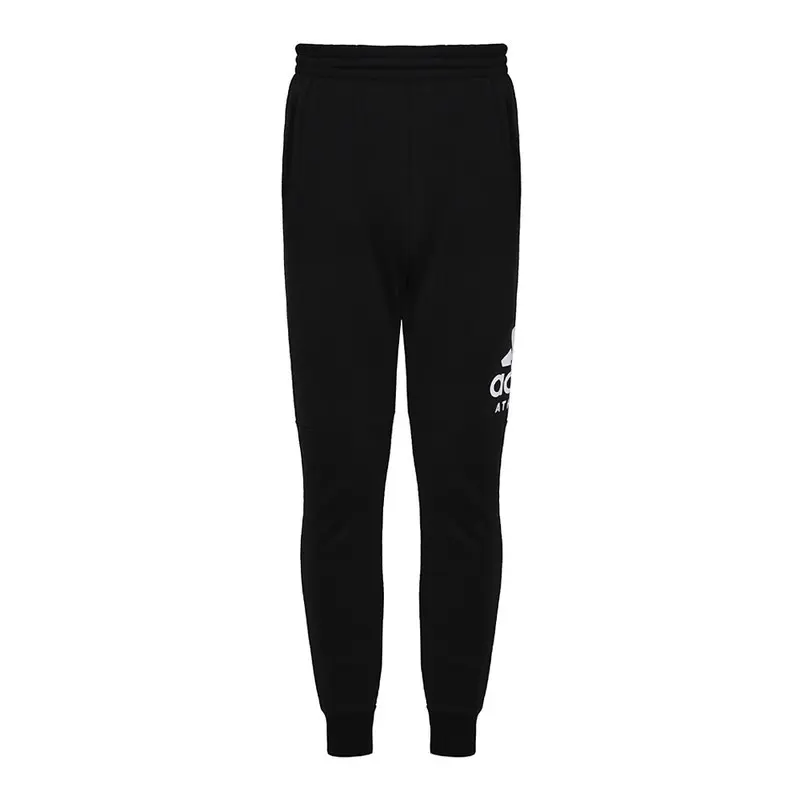 Чёрные вязаные спортивные штаны для подростков Adidas — фото 2