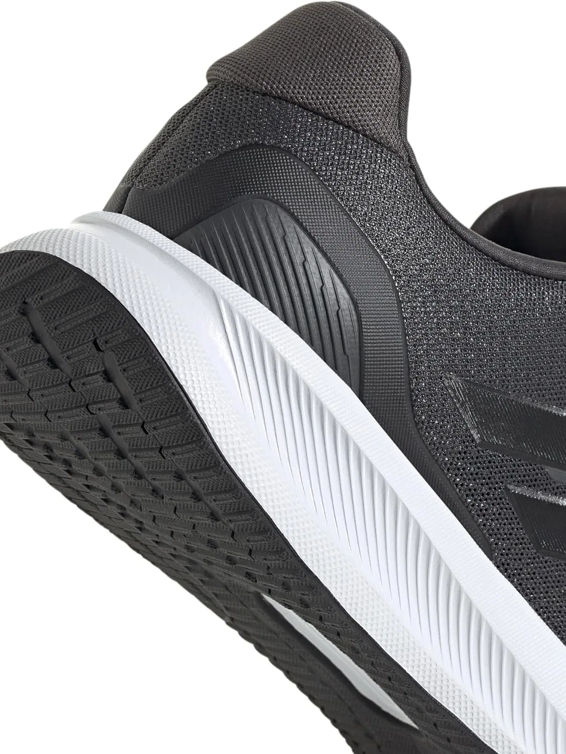 Мужские беговые кроссовки Adidas Runfalcon 5, Grey Six Core Black Cloud White — фото 2