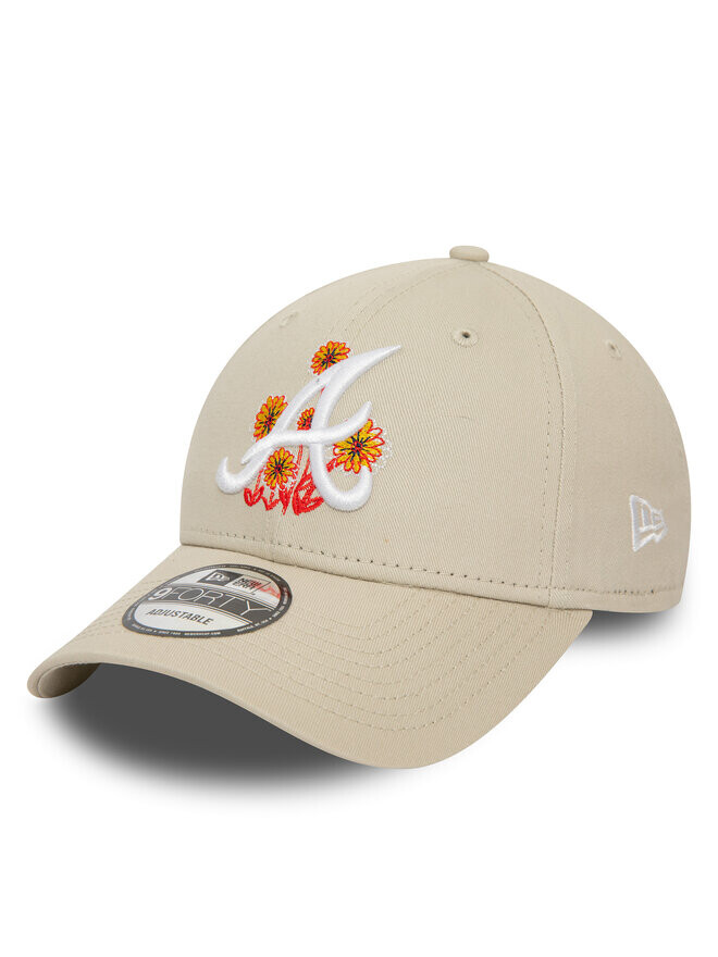 

Бейсболка New Era Flower Icon 940 Braves 60435112, бежевый