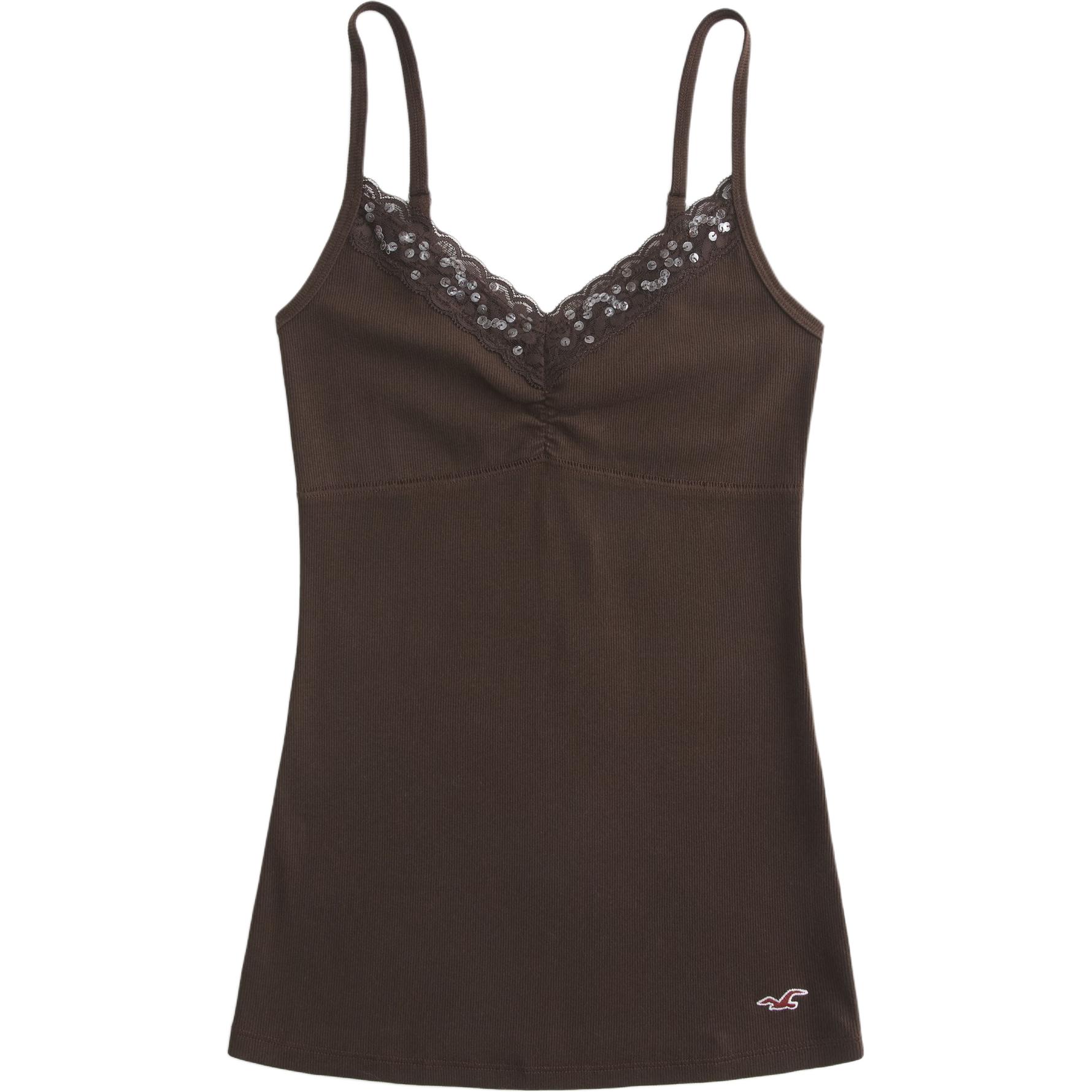 

Hollister/ Камисоль Women's Brown V-образный вырез Moderate Others