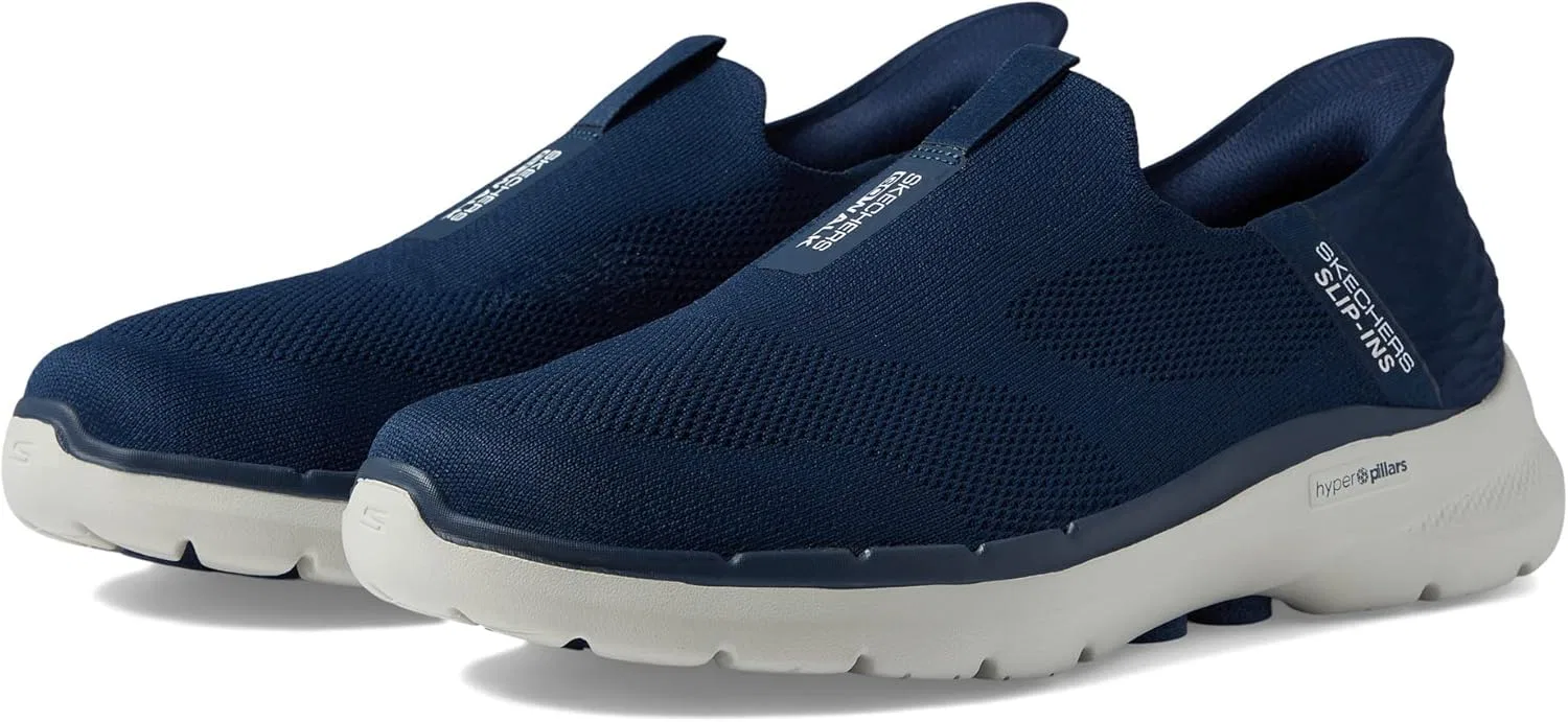Кроссовки Skechers Slip-ins: GO Walk 6 Easy On Slip-on Walking Trainers, Navy — фото 2