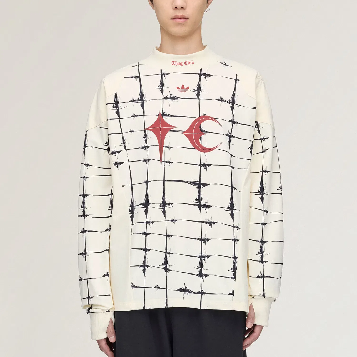 Футболка с длинным рукавом Tc Goalie Adidas Originals, Ivory — фото 4