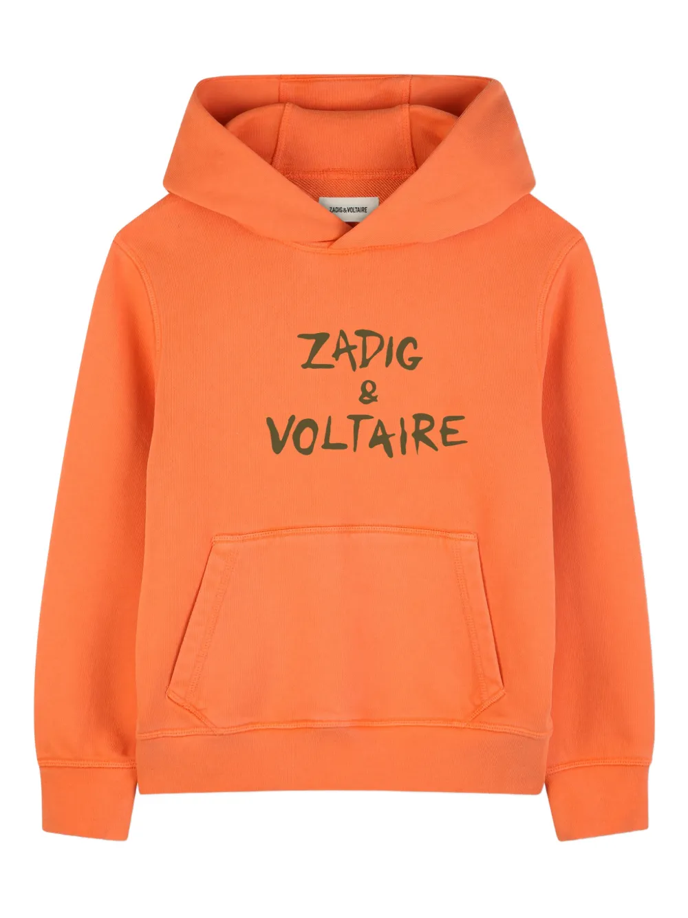 

Худи с логотипом Zadig & Voltaire Kids, оранжевый