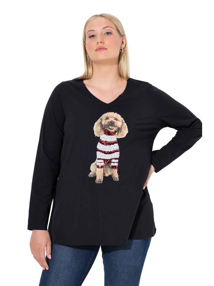 

Ulla Popken Футболка с длинными рукавами черного цвета