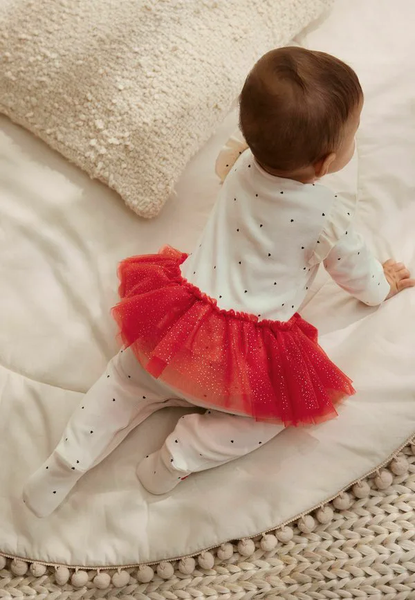 Спальный комбинезон стандартного кроя Next, Red/Cream Tutu Santa — фото 4