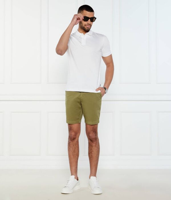 Рубашка поло Slim fit Boss, белый — фото 2