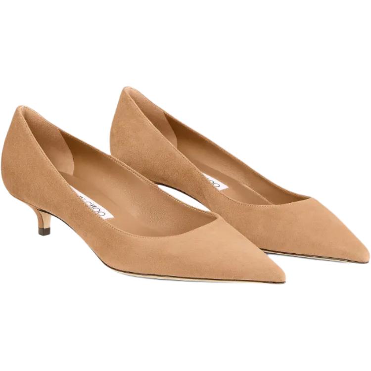 Jimmy Choo Амелия Слим Хилл на каблуке 3,5 см женские коричневые, цвет Brown — фото 3