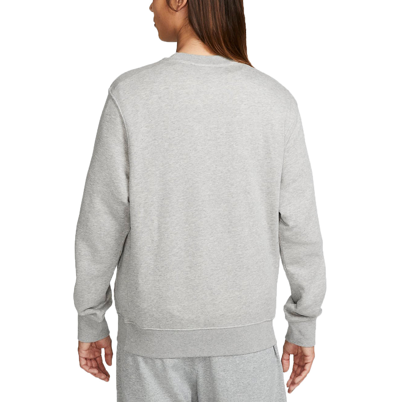 Спортивная толстовка Nike Club French Terry Crew Sweatshirt (Asia Sizing) 'Dark Grey' FB7685-063, серый — фото 2